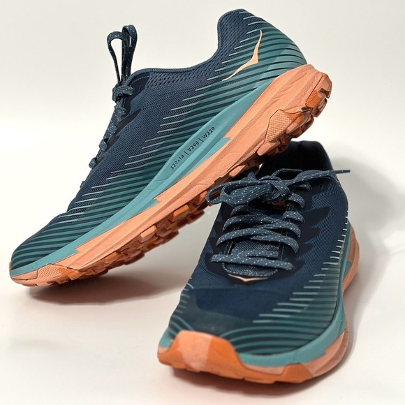 Hoka One One Shoes - Hoka One One Womens Torrent 2 1110497 RTCN Blue Running Shoes Sneakers Size 10